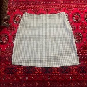 90s vintage B’time green and white checkered women’s skirt small medium